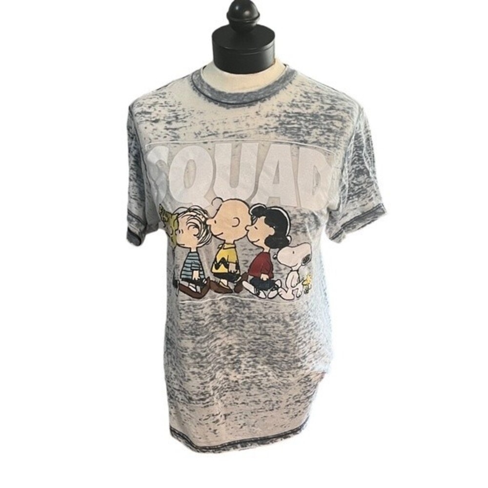 Peanuts‎ Charlie Brown Snoopy Squad Graphic Cotton Tee Small
